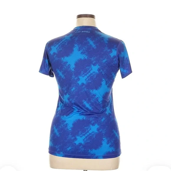 Under Armour Blue Fitted Crew Neck Short Sleeve Tee - Picture 2 of 6